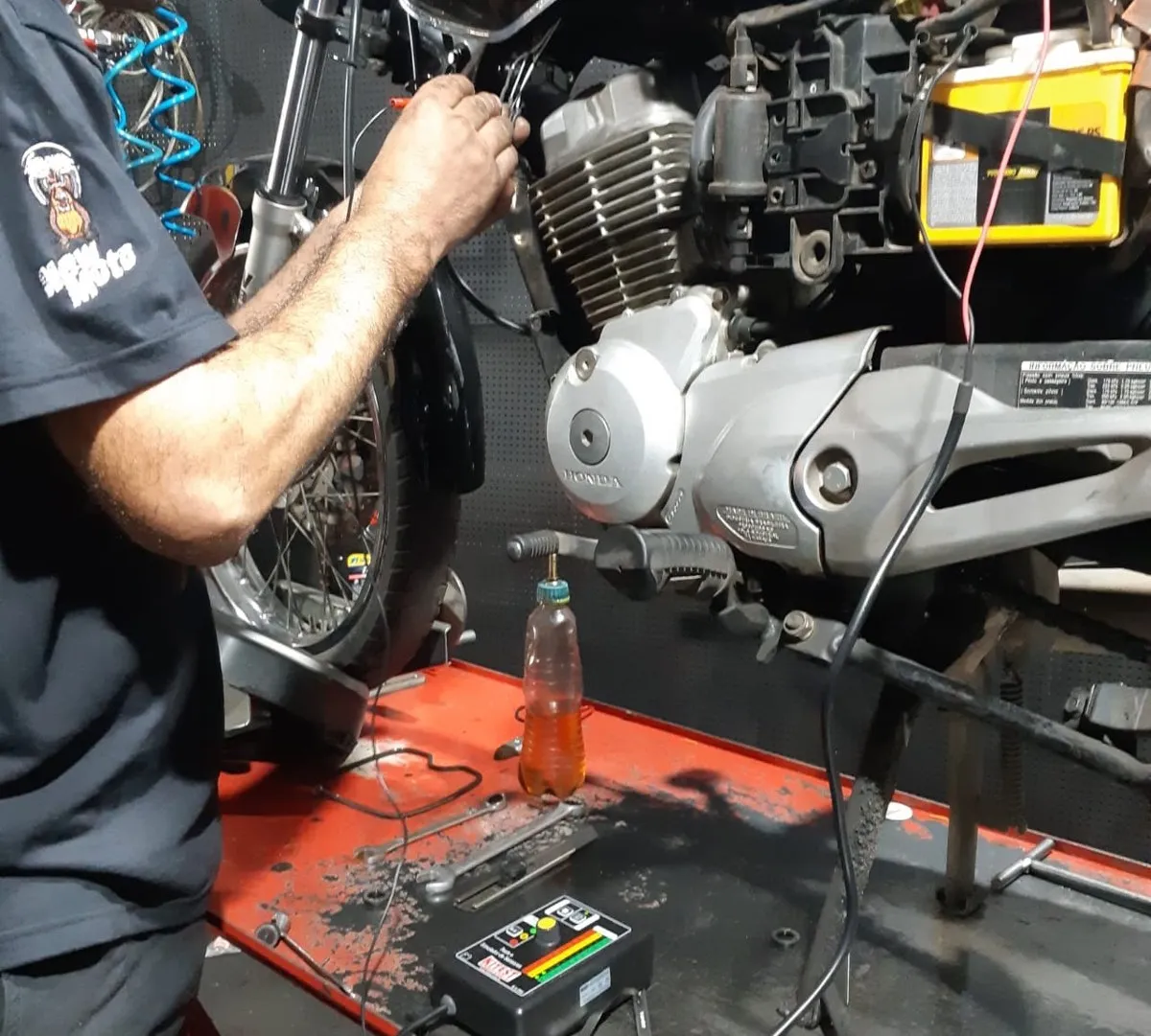 Serviço de Caixa de direção na oficina da New Moto Point